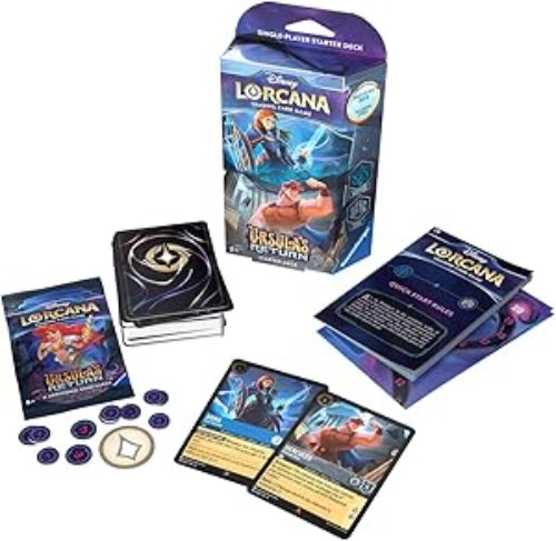 Ravensburger Disney Lorcana TCG: Ursula's Return - Sapphire & Steel Single-Player Starter Deck