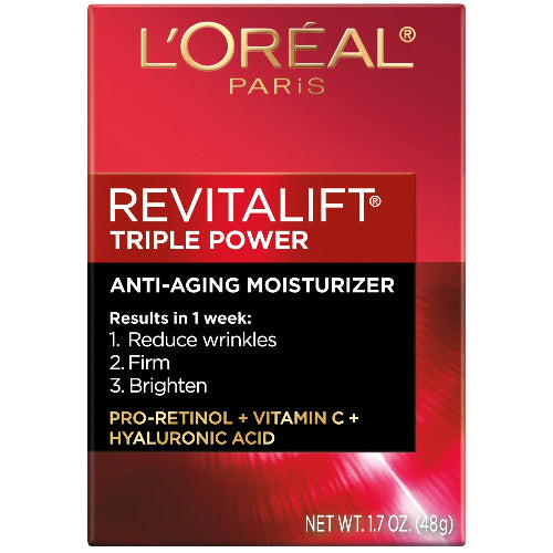 L'Oreal Paris Revitalift Triple Power Face Moisturizer, Feature Only 1.7 oz