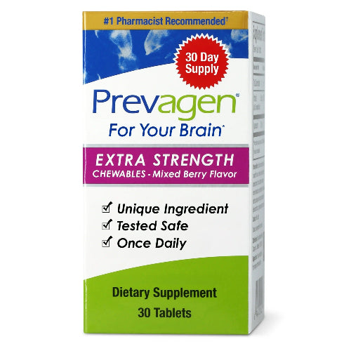 Prevagen Extra Strength Chewable Tablets, Mixed Berry, 30 Ct