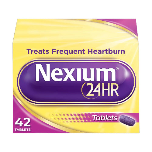 Nexium 24HR Acid Reducer Heartburn Relief Tablets With Esomeprazole Magnesium - 42 Ct