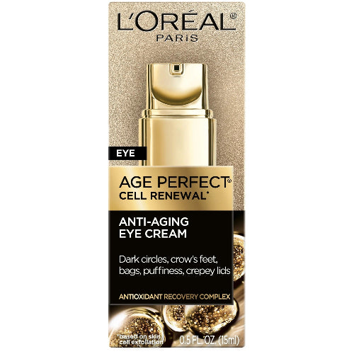 L'Oreal Paris Age Perfect Cell Renewal Anti-Aging Eye Cream Treatment, 0.5 fl oz