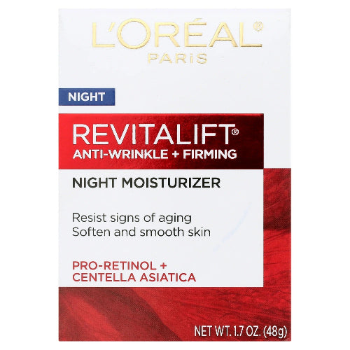 L'Oreal Paris Revitalift Anti-Wrinkle and Firming Night Cream, 1.7 oz