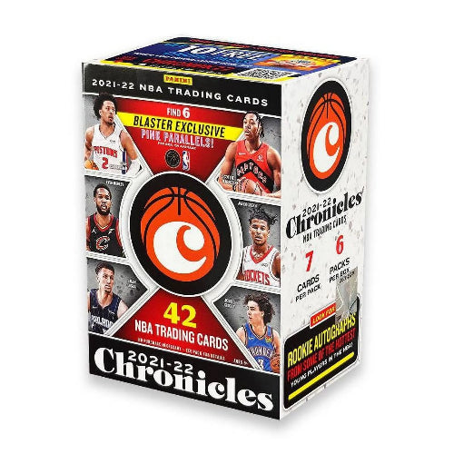 2021-22 Panini Chronicles Basketball Blaster Box Trading Cards