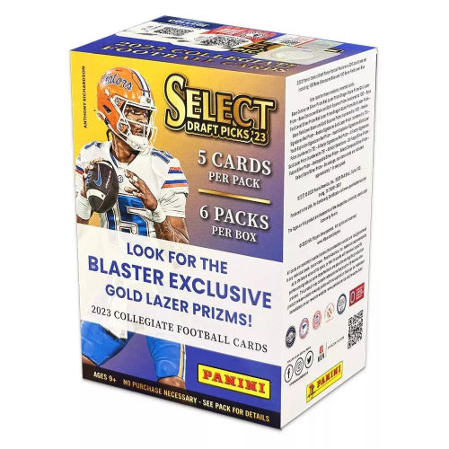 2023 Panini Select Draft Picks NFL Football Trading Card Blaster Box