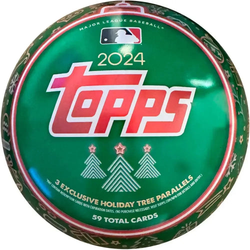 2024 Topps Trading Cards Holiday Baseball Tin