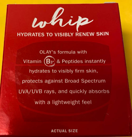 Olay Skincare Regenerist Whip Facial Moisturizer with SPF 25 Sun Protection, 1.7 oz