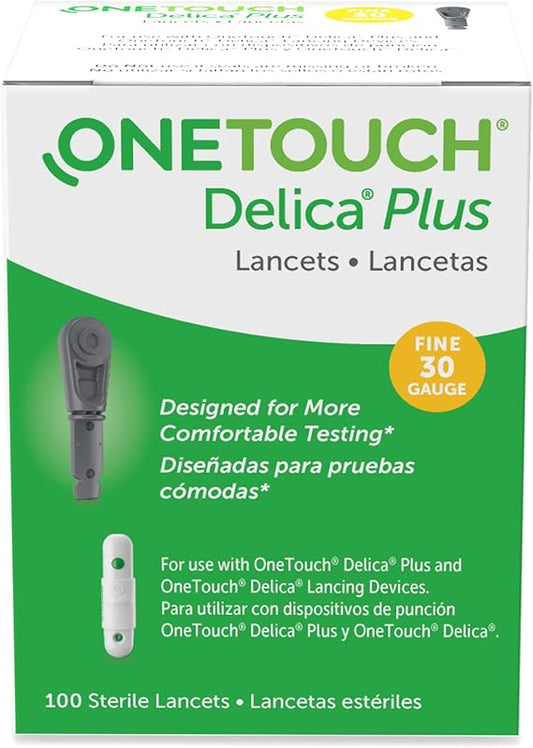 ONETOUCH DELICA PLUS LANCETS 100CT 30G